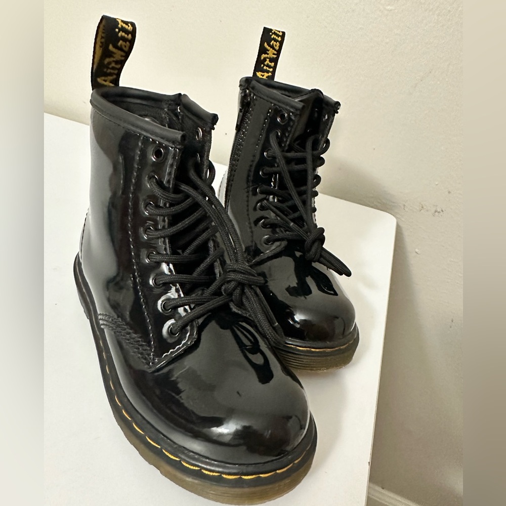 Black Dr Martens boots, toddler size 10c